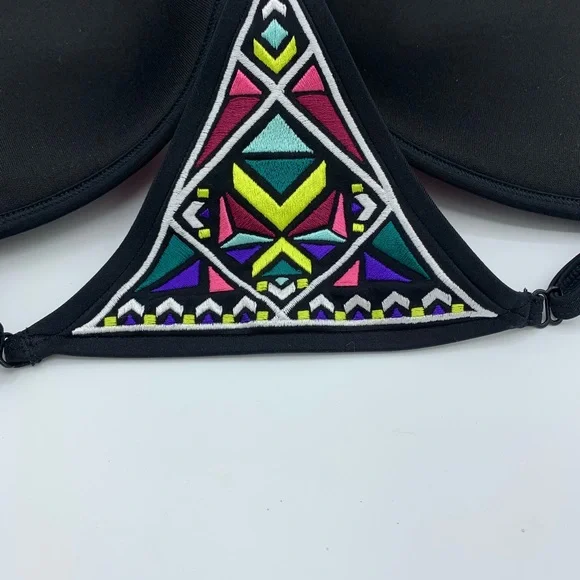 VS sexy geometric print push up diamond back string bikini top #54B - Picture 2 of 5
